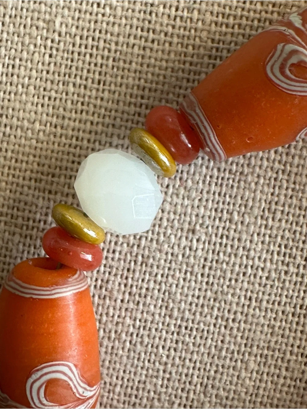 Handmade orange african